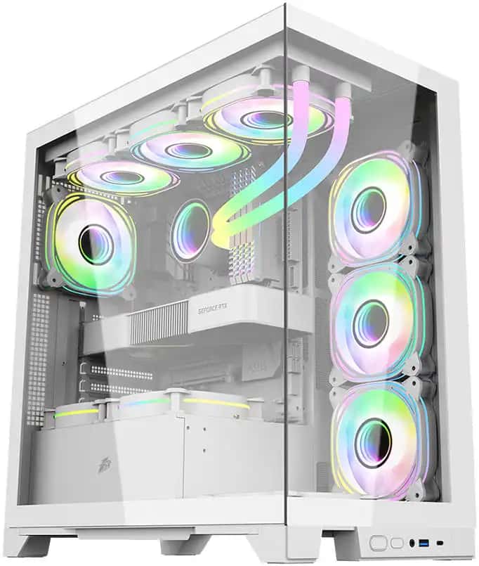 1STPLAYER Mi8 White ATX Gaming Casing