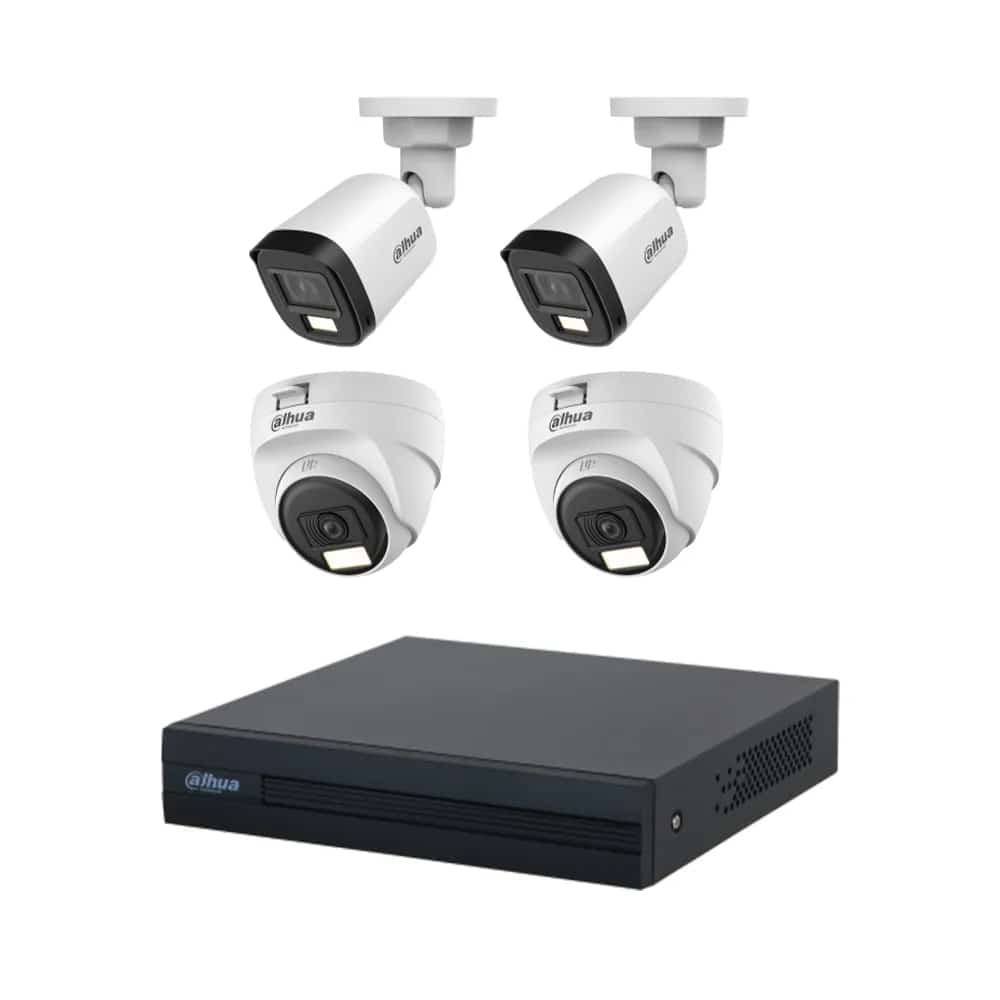 HIKVISION 4 unit 1080P night vision security cc camera Package