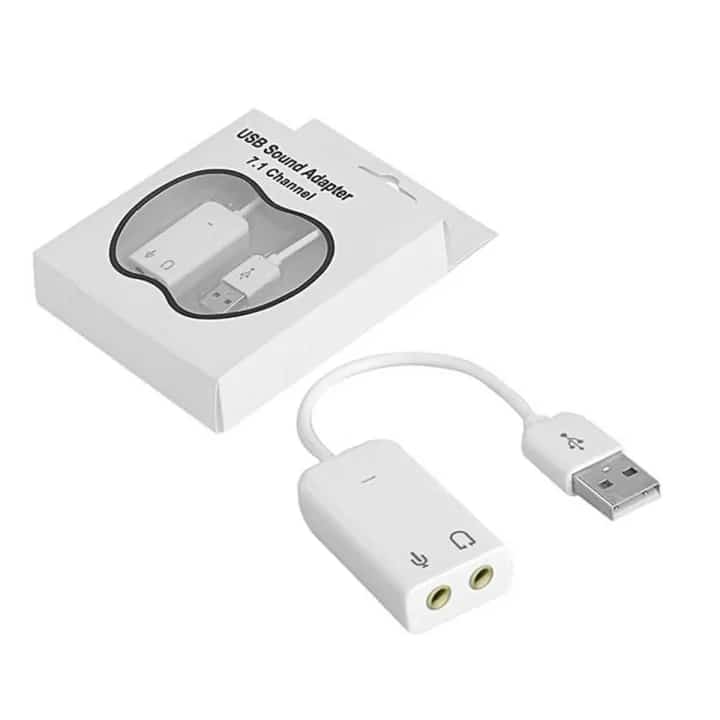 USB Sound Card 7.1 Channel External Audio Adapter for PC Laptop in Bangladesh