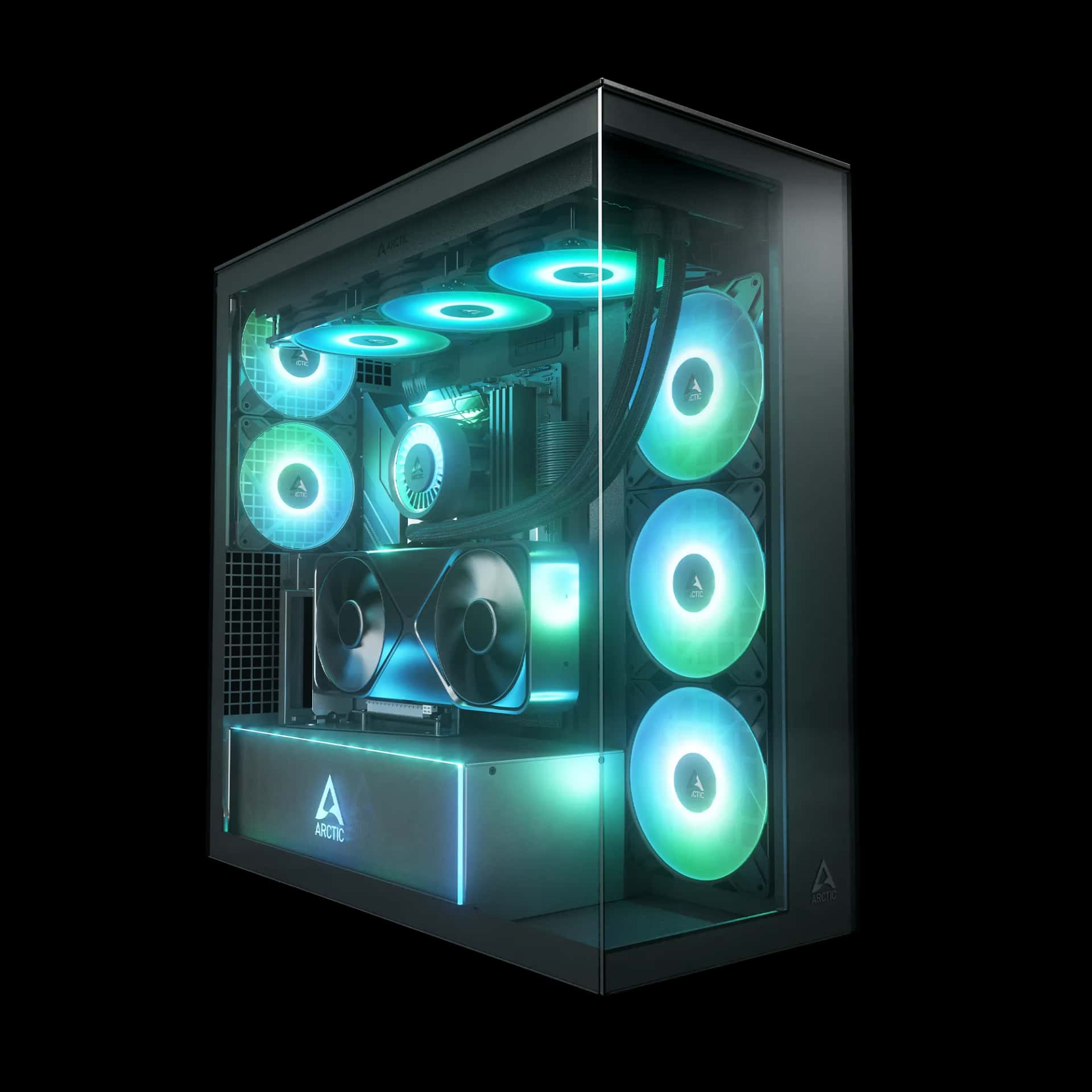 Arctic Xtender VG E-ATX Mid Tower Casing With Vertical GPU Mounting Kit