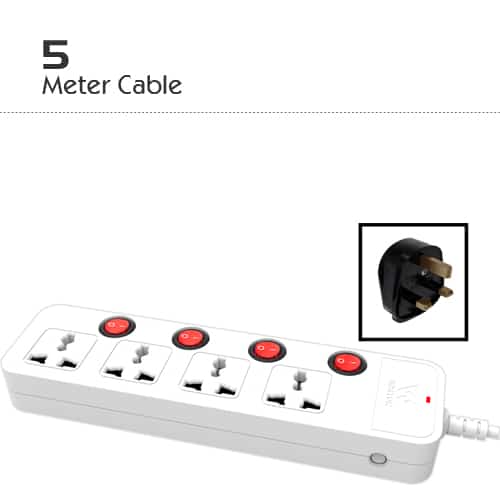 Walton Extension Socket with 5m Cable (WES3P4E5)
