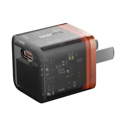Baseus 20W GaN Fast Charger with USB-C Cable (Mini Size)