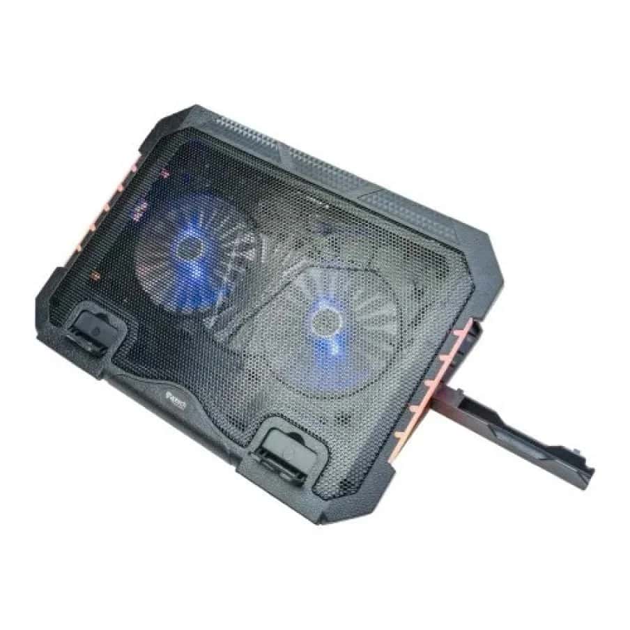 Aptech ACP-218 Dual-Fan Laptop Cooling Pad with Mobile Holder