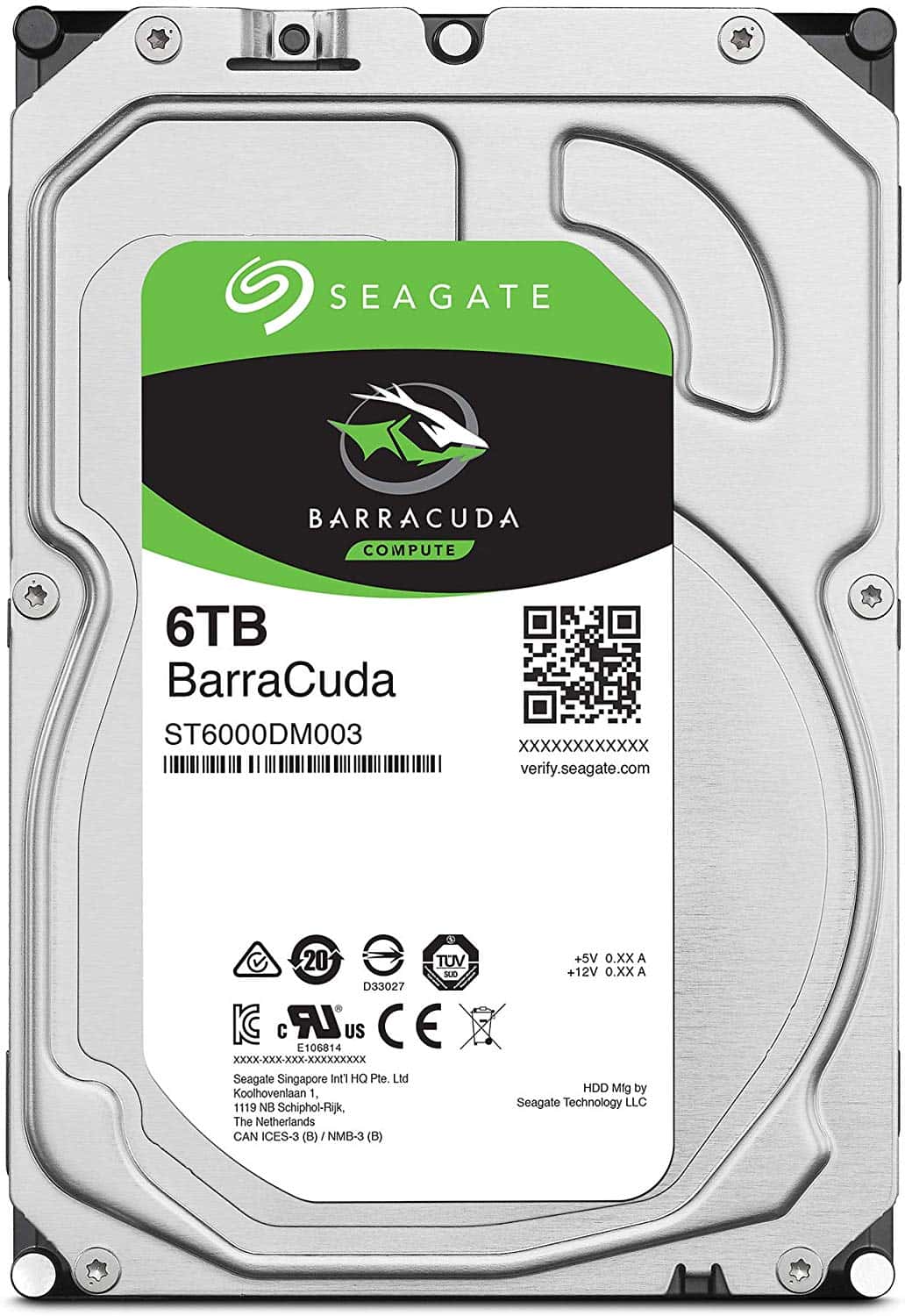 Seagate Barracuda 6TB 3.5 Inch Desktop HDD