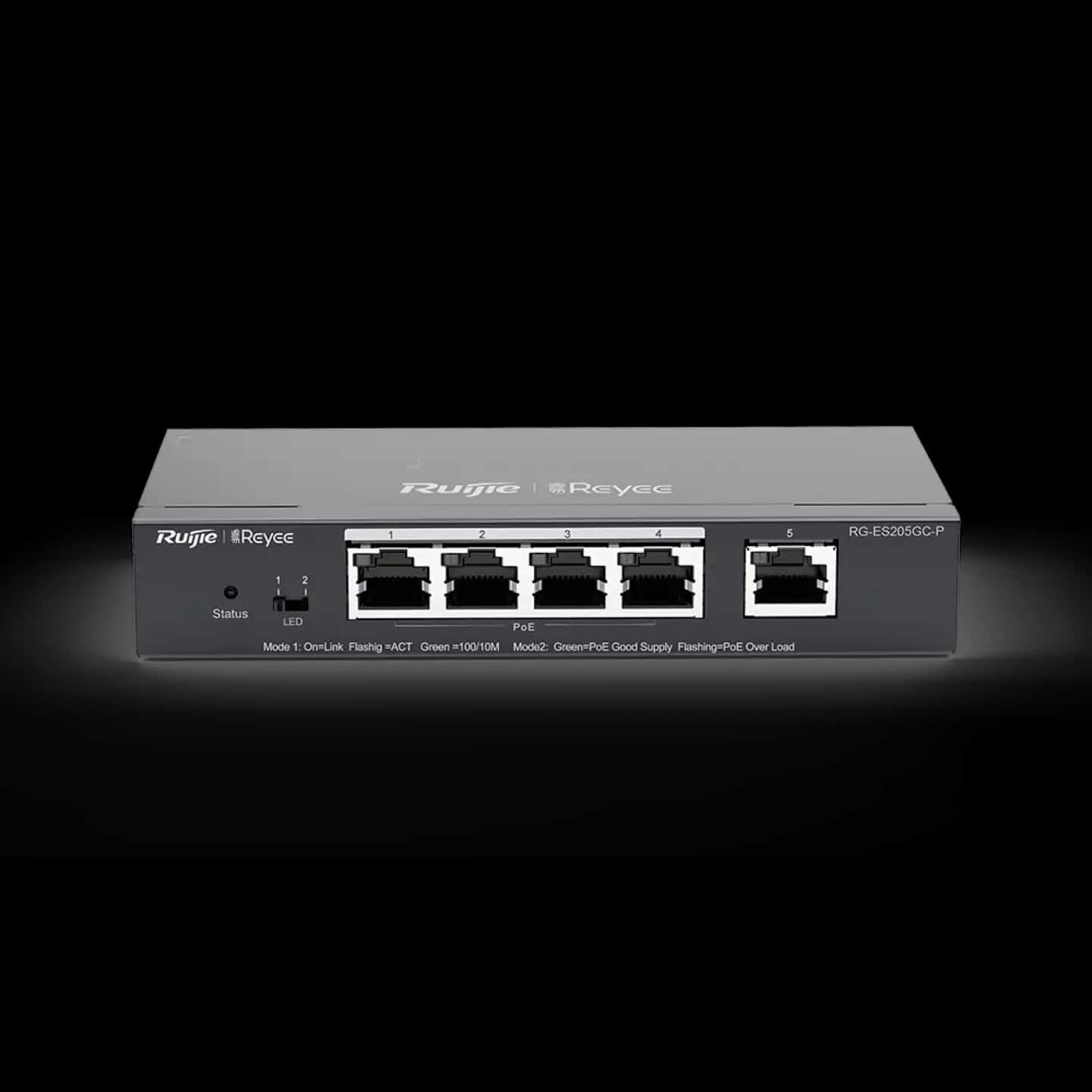 Ruijie RG-ES205GC-P 5-Port Gigabit Smart Cloud Managed PoE Switch