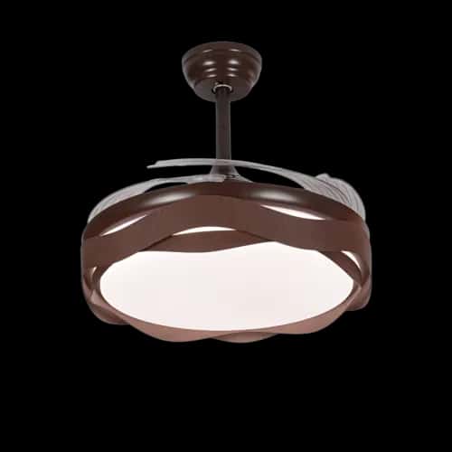 Qulik Q-K6367-A 48" Decorative Chandelier Ceiling Fan With Light and Remote