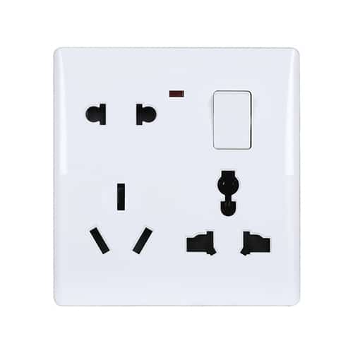 Walton Classic Series 8 Pin Socket with Switch (WCL8PS)