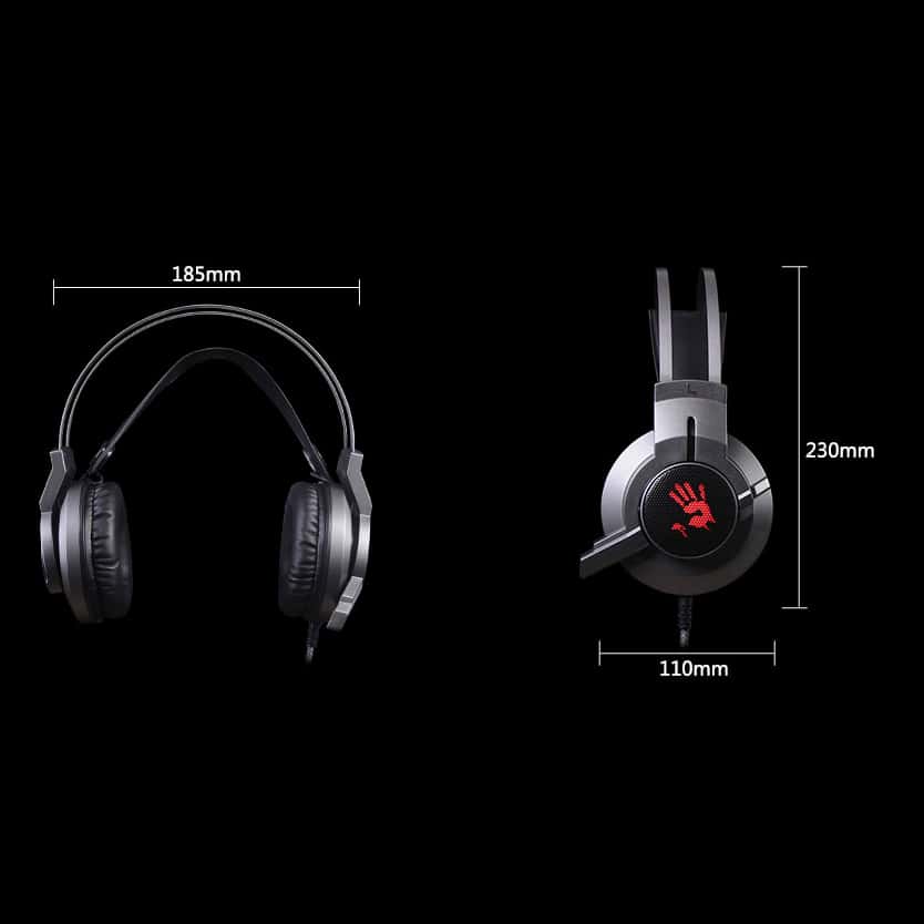 A4TECH G437 Bloody Gaming Headset Gun Black