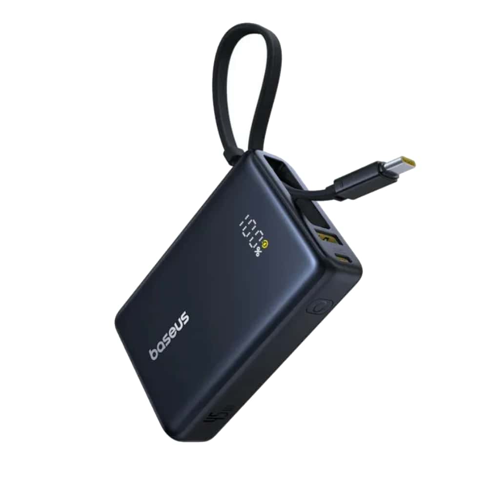 Baseus PPCBX-2022 Picogo 20000mAh 22.5W Power Bank with Built in TC+IP Cable