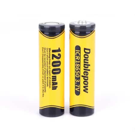 Doublepow 1200mAh Rechargeable lithium battery 2 Piece