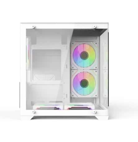 ARS Precious 007 INFINITY ARGB M-ATX Mid Tower Gaming Casing White