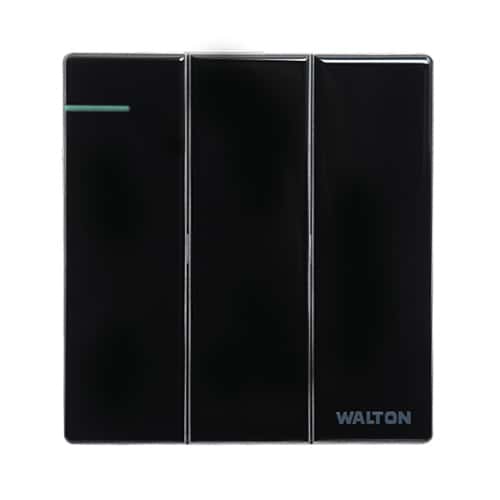Walton Crystal Series 3 Gang 1 Way Switch (WC3GS1)