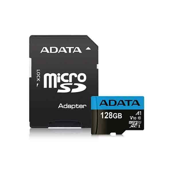 ADATA 128GB Micro SD Class-10 (SDXC-UHX-I) Memory Card With Adapter