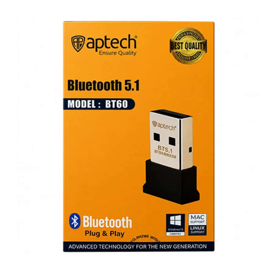 Aptech BT60 Bluetooth 5.1 USB Dongle