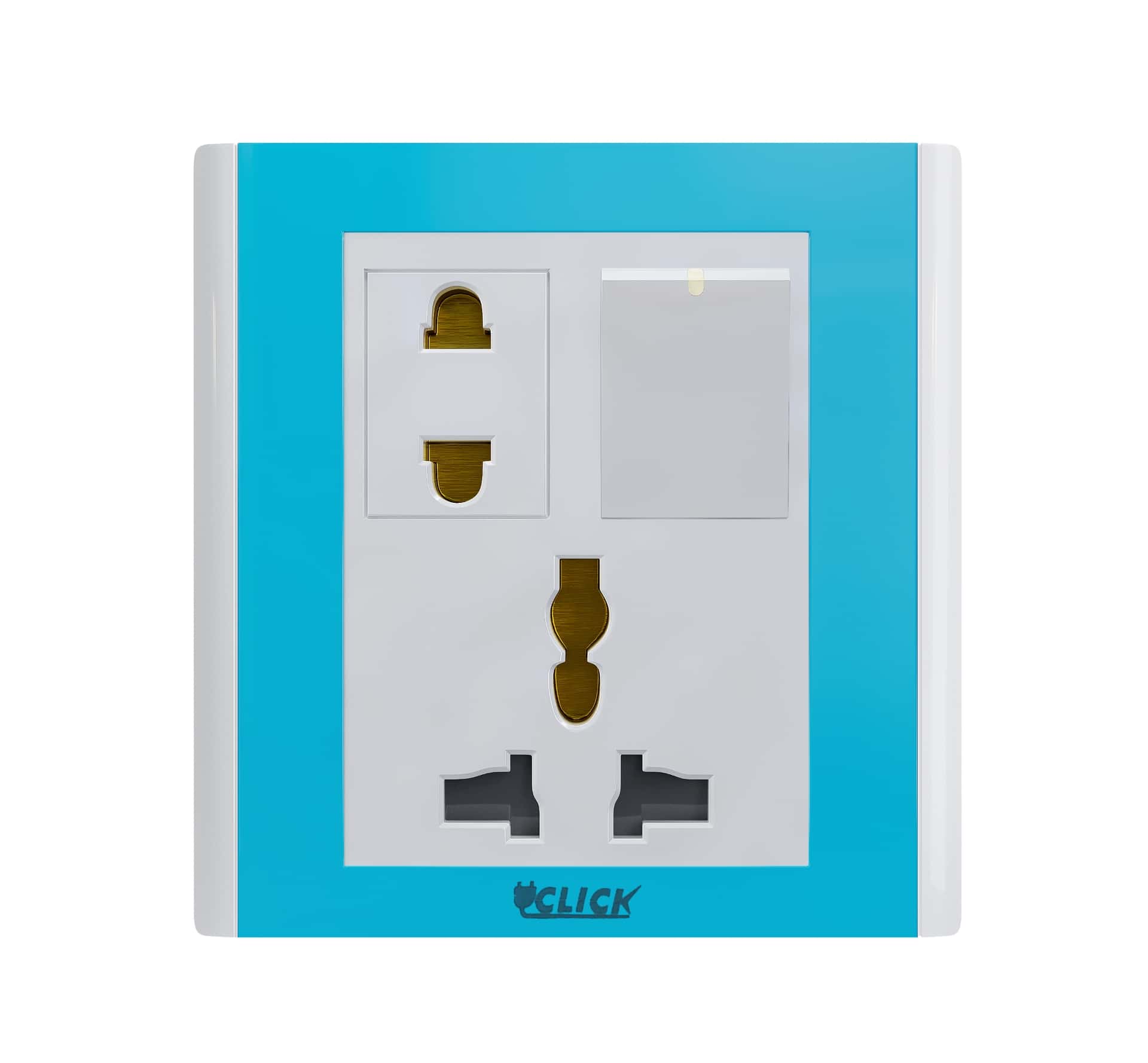 CLICK-IRISH-Multi Socket With Switch,13A