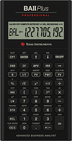 Texas Instruments BA II Plus Professional Financial Calculator