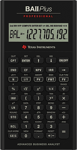 Texas Instruments BA II Plus Professional Financial Calculator