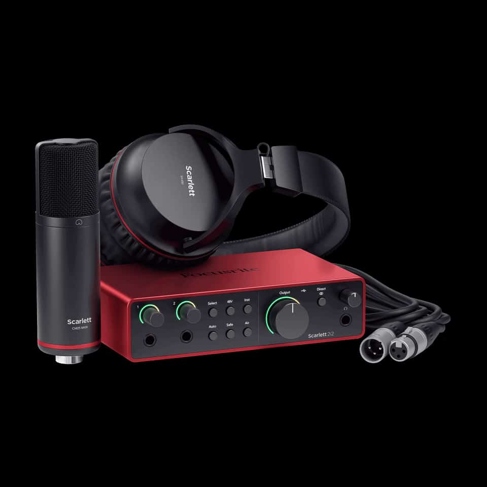 Focusrite Scarlett 2i2 Studio 4th Gen USB Audio Interface Combo