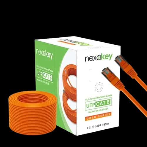 Nexakey NX-GLD56C6 CAT6 305 Meter CCA UTP Cable
