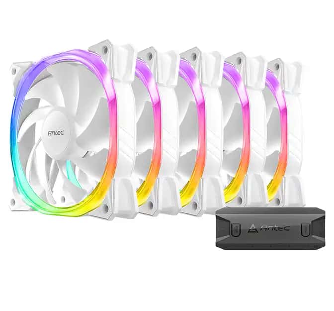 Antec Fusion 120 ARGB Case Fan White (5 in 1 Pack)