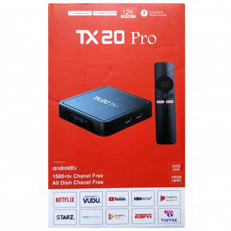 TX20 Pro 12K Android TV Box in Bangladesh | Ultra HD Smart Streaming Media Player