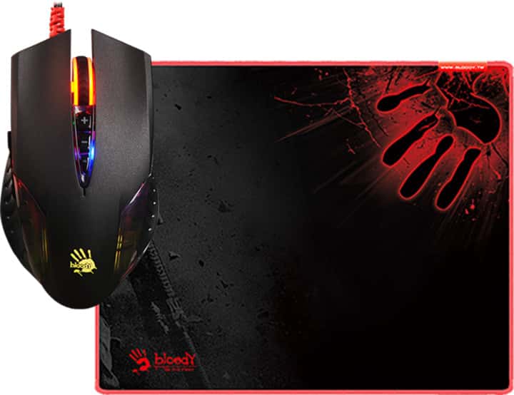 A4TECH Q5081S Neon X'Glide Gaming Mouse & Mouse Pad