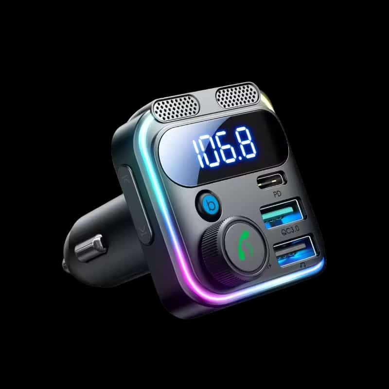 JOYROOM JR-CCB01 81W Dual-Mic Car Wireless FM Transmitter
