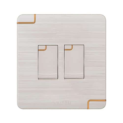 Walton Flora Series 2 Gang 1 Way Switch (WFL2GS1)