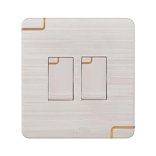 Walton Flora Series 2 Gang 1 Way Switch (WFL2GS1)