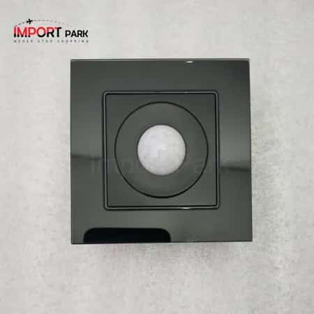 Glass Border Human Body Sensor Switch Black