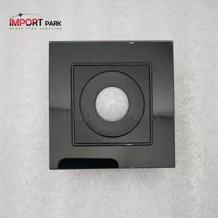 Glass Border Human Body Sensor Switch Black