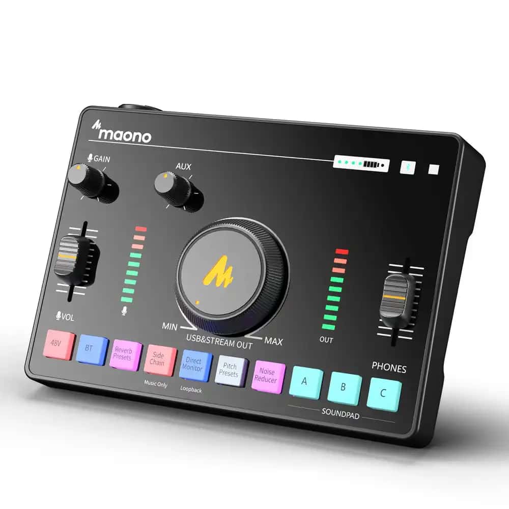 Maono Maonocaster AMC2 NEO One-Stop Streaming Audio Mixer & Sound Card