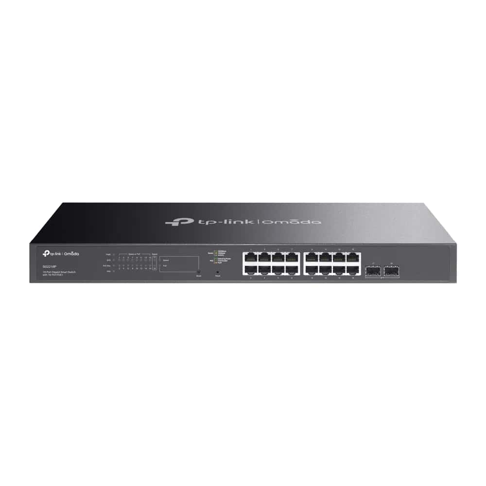 TP-Link SG2218P Omada 18-Port Gigabit Smart Switch with 16-Port PoE+