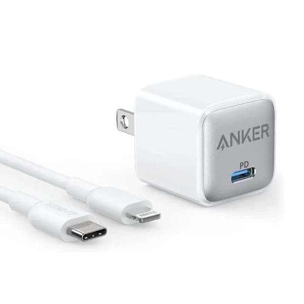 Anker 20W Nano Pro with Lightning Cable Mfi Certified