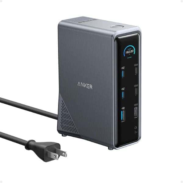 Anker Prime 14-in-1 160W Dual Display Charging Docking Station A83B6