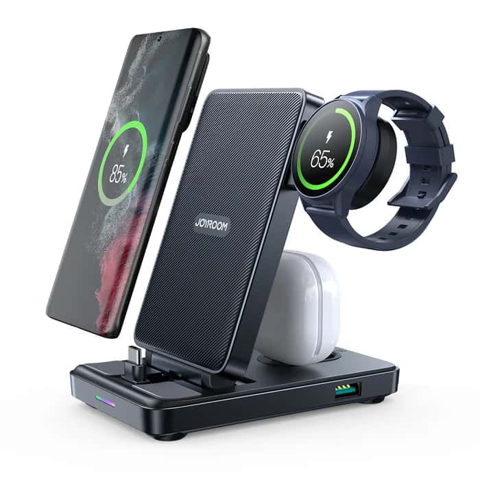 JOYROOM JR-WQS01/JR-WQS02 4-in-1 Foldable Charging Station