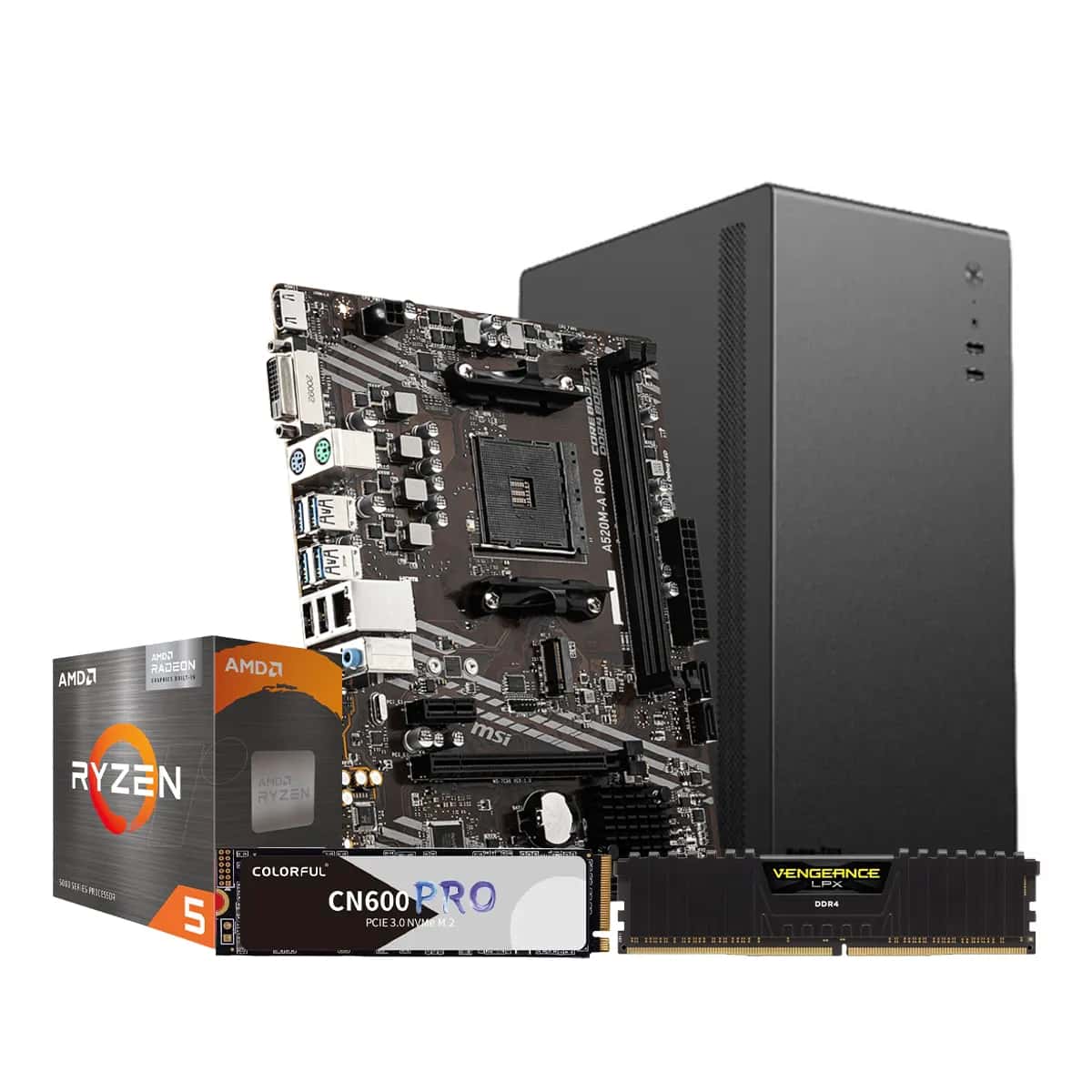 AMD Ryzen 5 5600G Budget Desktop PC