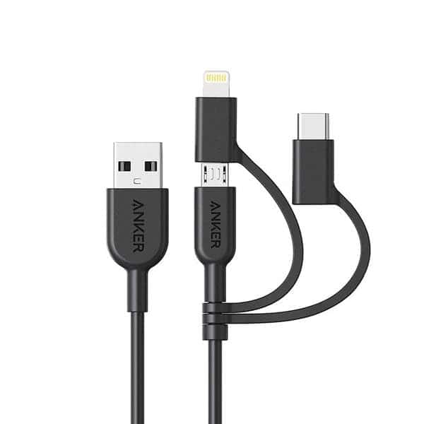 Anker PowerLine II 3-in-1 Cable (A8436H11) – Black