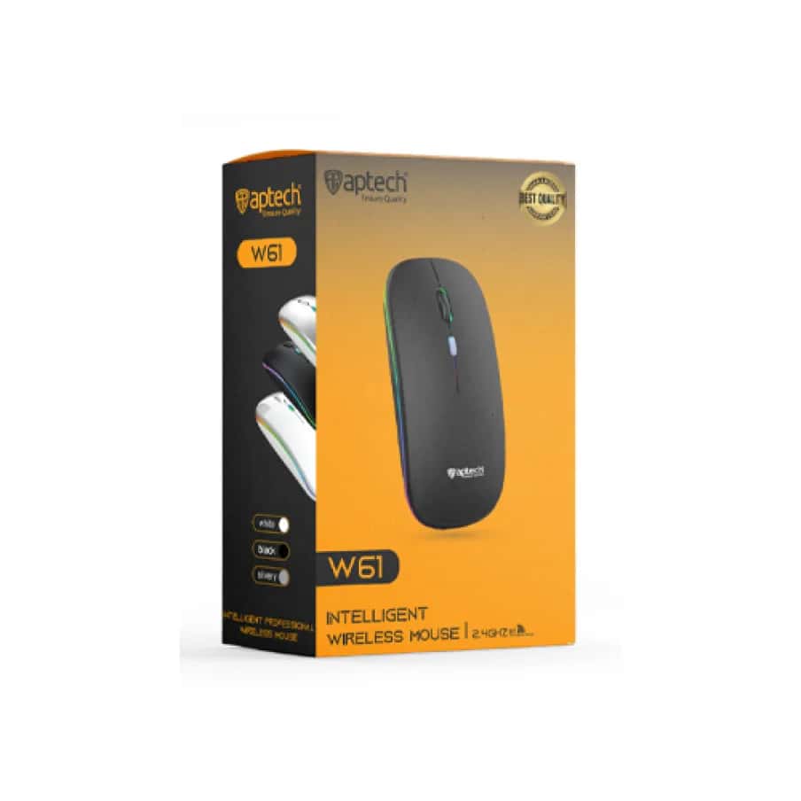 Aptech W61 1600 DPI Rechargeable 2.4GHz Wireless Mouse