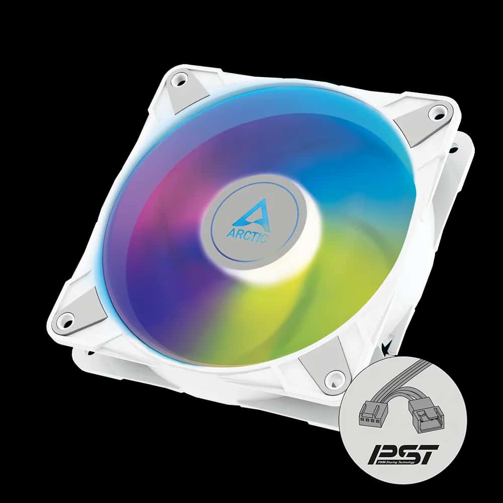 Arctic P12 PWM PST ARGB White 120mm Casing Fan (Single Pack)