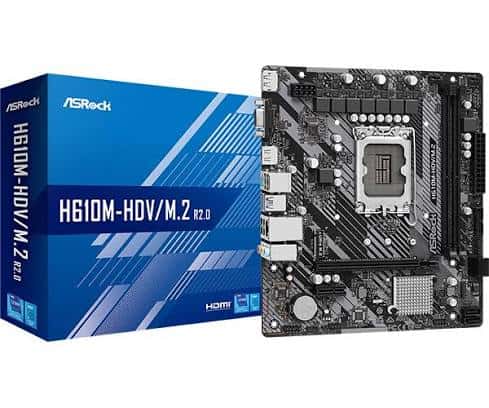 ASRock H610M-HDV/M.2 Micro ATX Motherboard