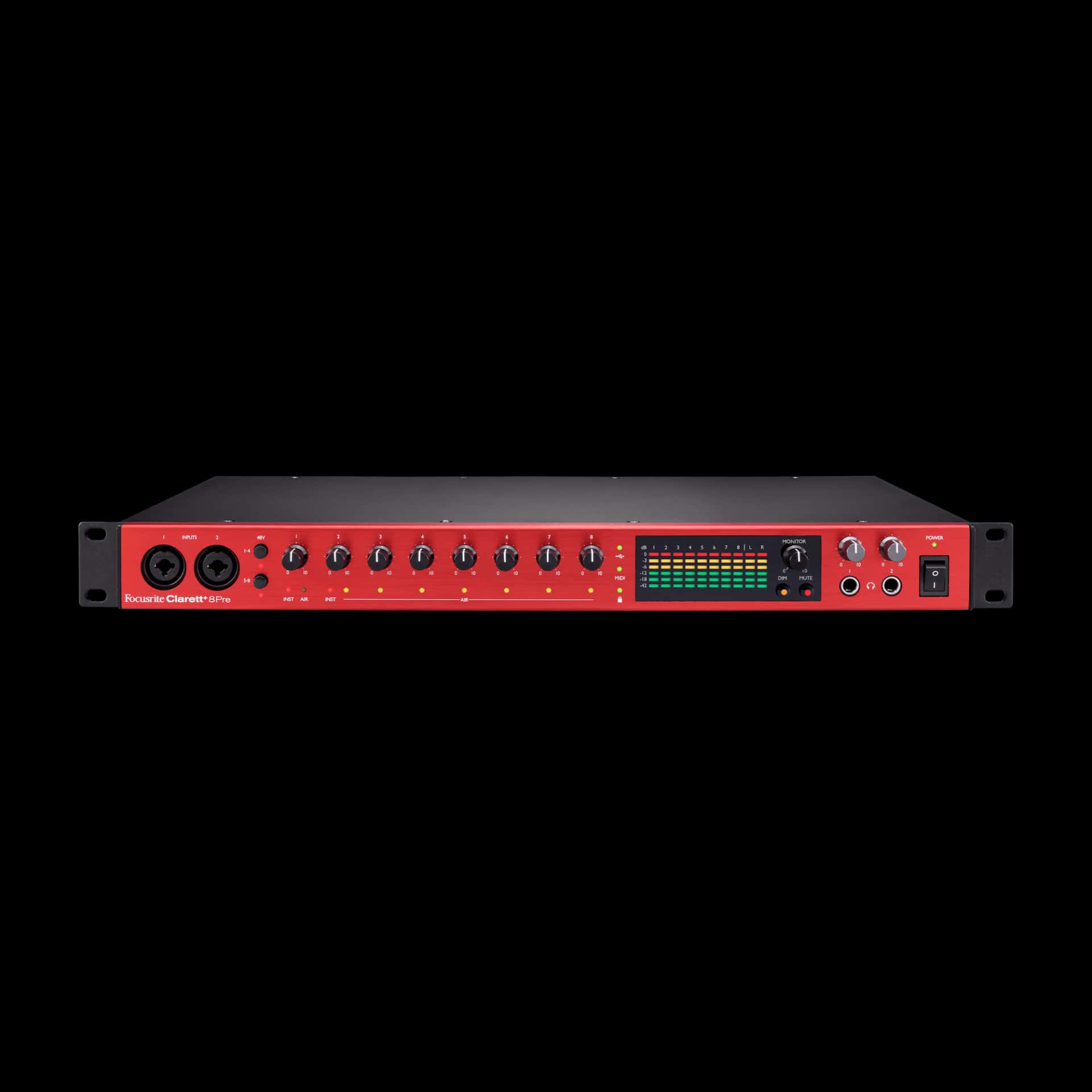 Focusrite Clarett+ 8Pre 18x20 Type-C Audio Interface