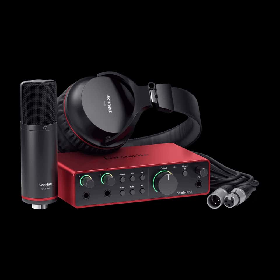 Focusrite Scarlett 2i2 Studio 4th Gen USB Audio Interface Combo