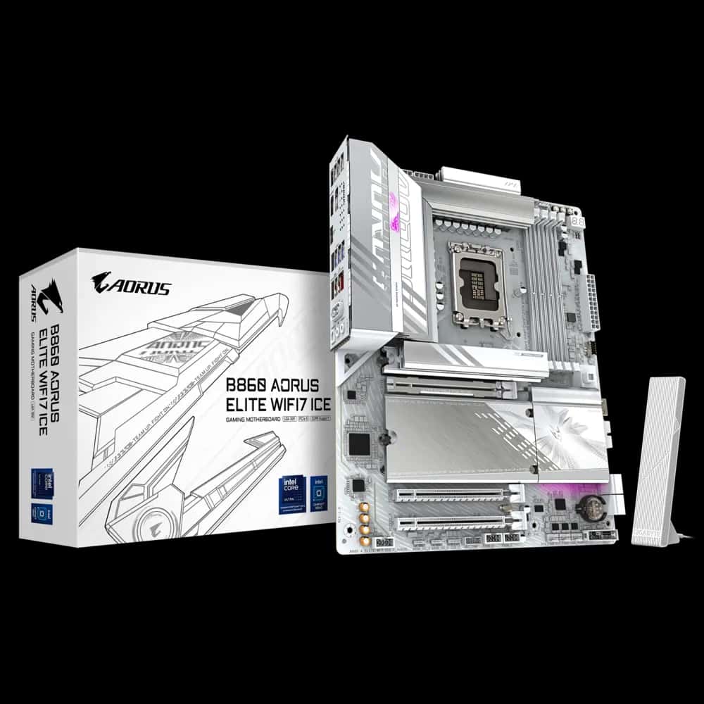 Gigabyte B860 AORUS ELITE WIFI7 ICE LGA1851 ATX Motherboard