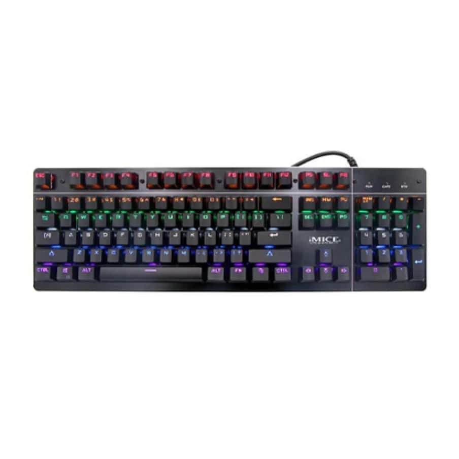 iMICE MK-X80 RGB Backlit Blue Switch Mechanical Gaming Keyboard
