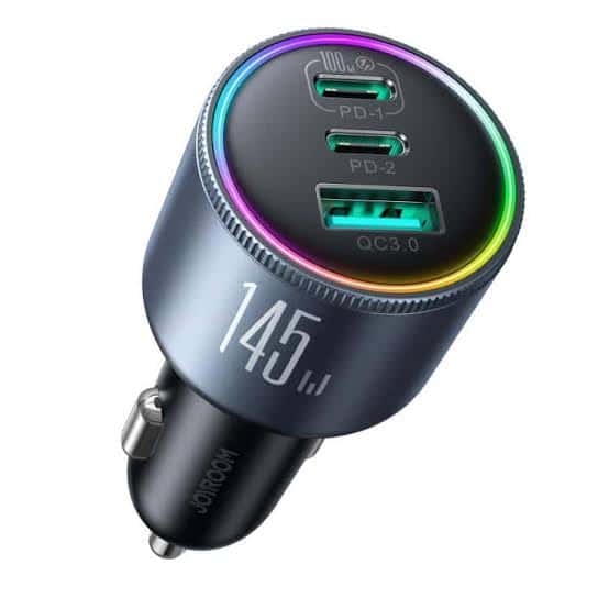 JOYROOM JR-CCN07 145W Car Charger 3-Port (2PD+1QC3.0)