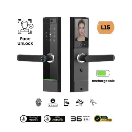 L15 Exclusive Tuya Smart Face and Fingerprint Door Lock
