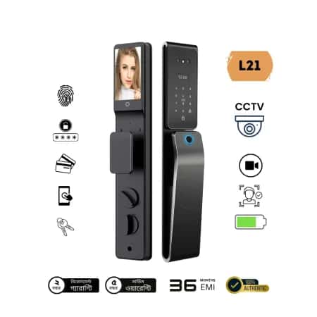 L21 Smart Door Lock with 3D Face Recognition with active video call