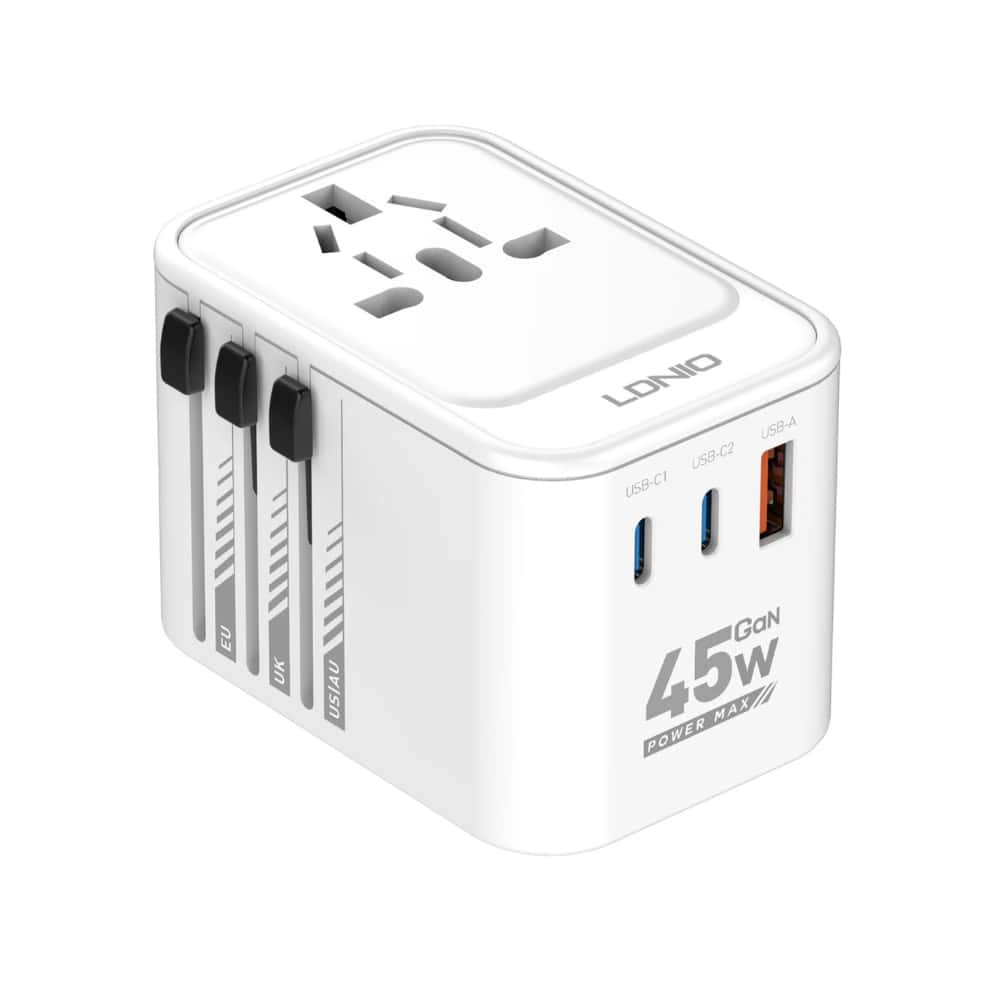 LDNIO Z8 UNIVERSAL ADAPTER 45W (BLACK) - Variant 2