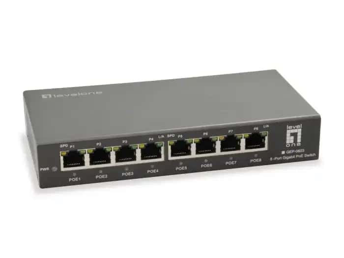 Levelone GEP-0823 8-Port Gigabit PoE Unmanaged Switch